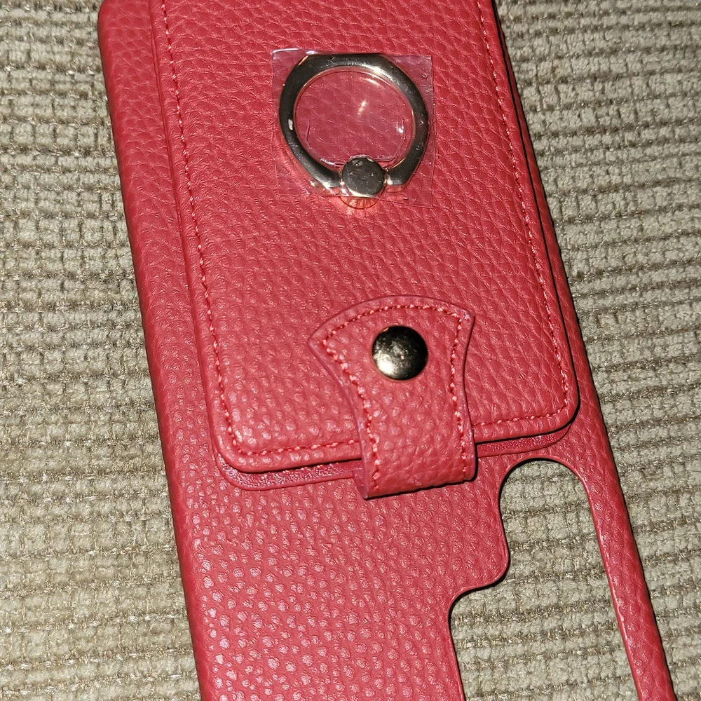 Samsung 25Ultra Red & Purple Wallet Phone Cases